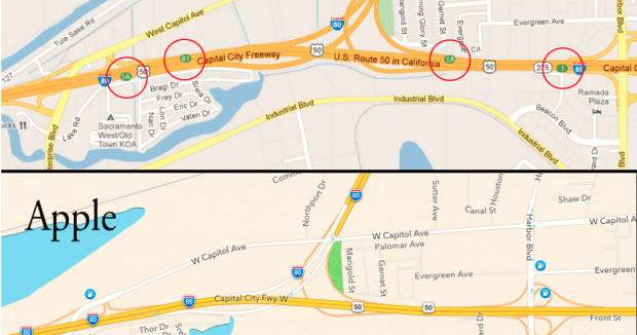 Politia din Australia: Hartile Apple pot fi periculoase pentru soferi!