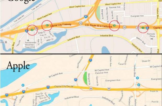 Politia din Australia: Hartile Apple pot fi periculoase pentru soferi!