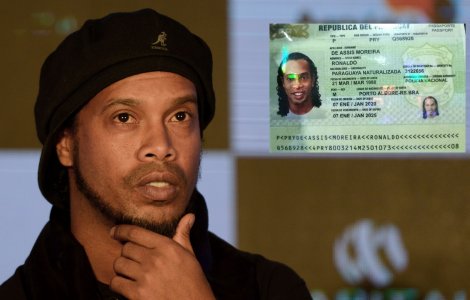 Ronaldinho, arestat in Paraguay. Fotbalistul, saltat chiar din camera de hotel