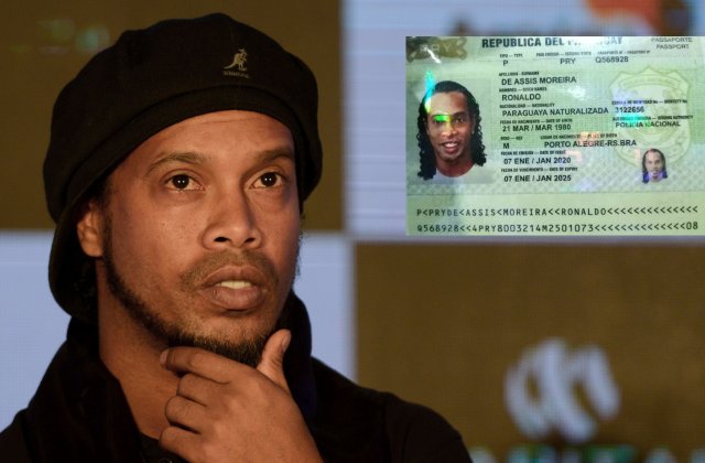Ronaldinho, arestat in Paraguay. Fotbalistul a fost ridicat chiar din camera de hotel