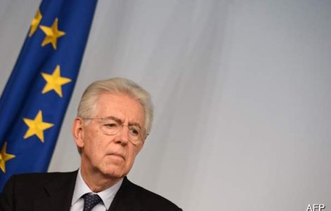 Europenii il sustin pe Mario Monti impotriva lui Berlusconi