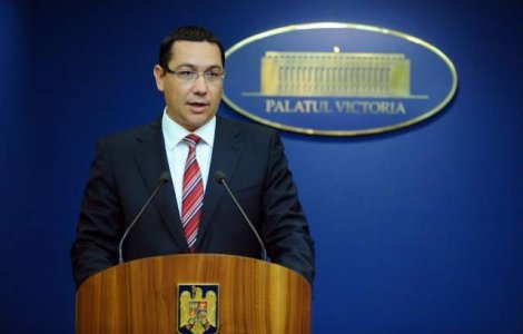 Ponta pledeaza pentru "sfarsitul unei lumi politice" in discursul sau din Parlament