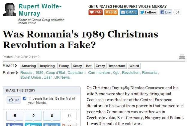 Huffington Post: Din 1989, Romania a fost condusa de o gasca incompetenta de escroci ex-comunisti