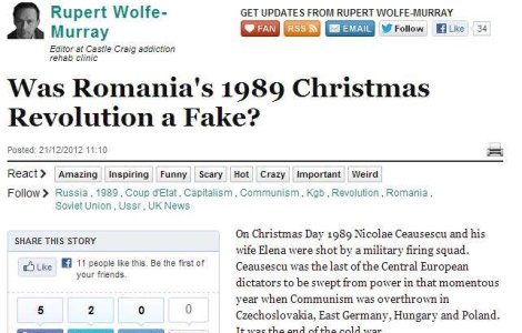 Huffington Post: Din 1989, Romania a fost condusa de o gasca incompetenta de escroci ex-comunisti