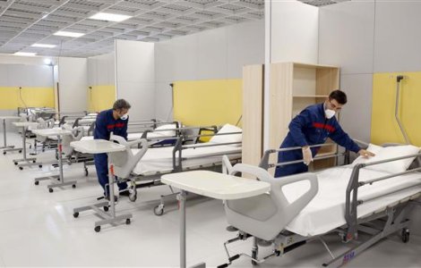 VIDEO Mall transformat în spital pentru pacienți cu coronavirus