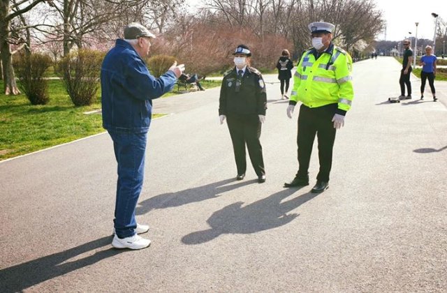 1.883 de persoane amendate pentru că au ieșit din casă fără motiv