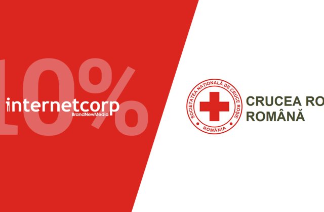 InternetCorp donează 10% din campaniile de comunicare către Crucea Roșie Română