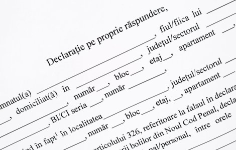 Comuna unde declarațiile pe proprie răspundere se vând cu un leu bucata