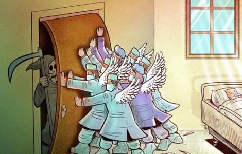  Top  Realitatea dură a medicilor în timpul pandemiei de coronavirus: 30+ ilustrații emoționante ale unui artist iranian