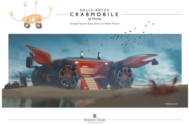 Exerciţiu de imaginaţie pentru cei mici: Rolls-Royce invită copiii să deseneze mașina de lux a viitorului