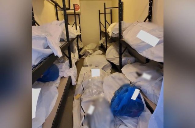VIDEO Cadavre puse unele peste altele într-un spital din SUA: „Nu mai aveam unde să le punem”