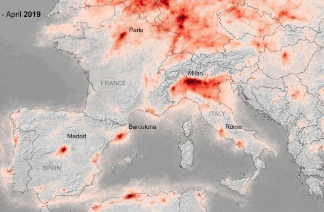 Poluarea din Europa, în continuă scădere pe fondul carantinei de coronavirus