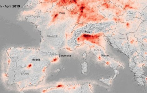 Poluarea din Europa, în continuă scădere pe fondul carantinei de coronavirus