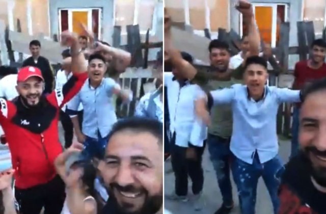 VIDEO Petrecere din Rahova, sfârșită cu mascații. Polițiștii au fost nevoiți să își folosească armele din dotare