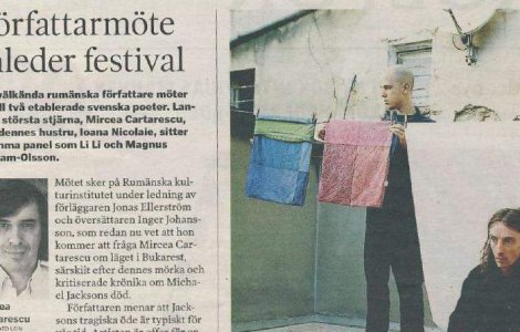 Triumf suedez pentru Mircea Cartarescu si Ioana Nicolaie