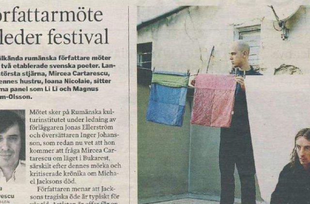 Triumf suedez pentru Mircea Cartarescu si Ioana Nicolaie