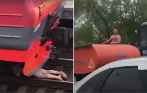 VIDEO Un bărbat complet dezbrăcat a făcut ravagii într-o gară din Moscova