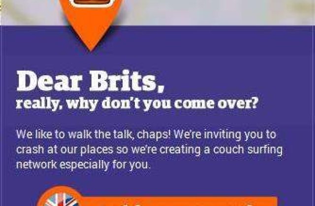 Campania "Why don`t you come over": Va puteti inscrie pentru a gazdui britanici!