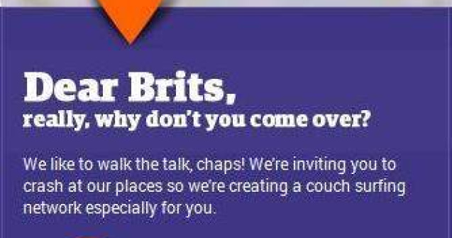 Campania "Why don`t you come over": Va puteti inscrie pentru a gazdui britanici!