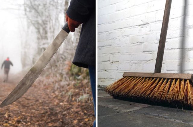 Doi bărbați înarmați cu macete, angajați pentru o fantezie sexuală, au intrat în casa greșită