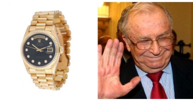 Rolexul de aur al lui Ion Iliescu, la licitație. Ce sumă a plătit cumpărătorul