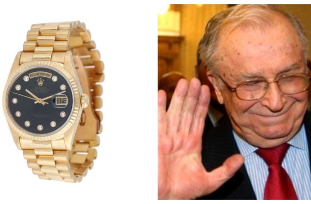 Rolexul de aur al lui Ion Iliescu, vândut la licitație. Ce sumă a plătit cumpărătorul
