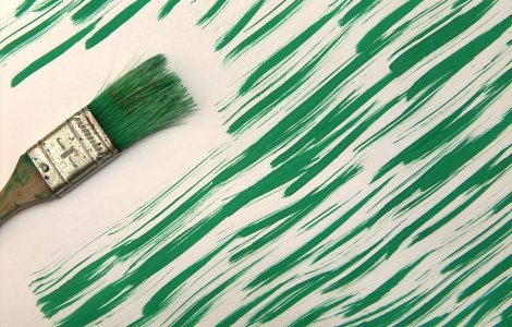 Ca sa nu se mai vada nisipul de pe teren, stelistii au vopsit gazonul