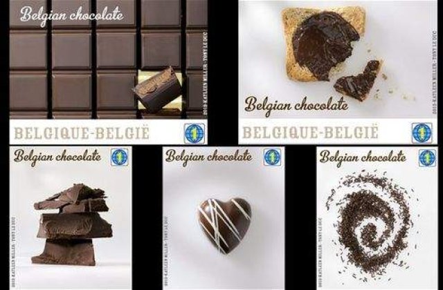 Posta belgiana a lansat timbrele cu miros si gust de ciocolata
