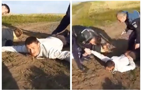 VIDEO Arestarea unor hoți de animale din Galați, transmisă live pe Facebook