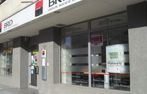 Jaf armat la o sucursala BRD din Pitesti