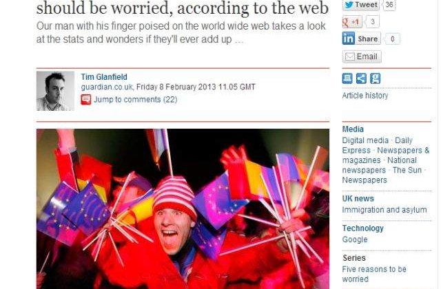 The Guardian: Frica este justificata. Romanii si bulgarii vor exterminarea poporului britanic