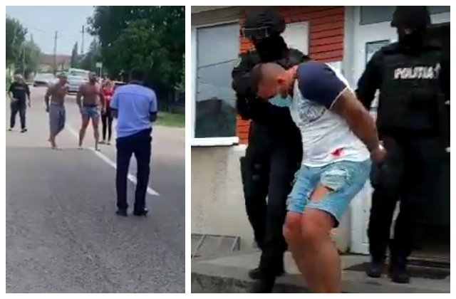 VIDEO Bărbații care au amenințat polițiști au fost arestați: ”Vrei să te bat cu pistolul în mână?”