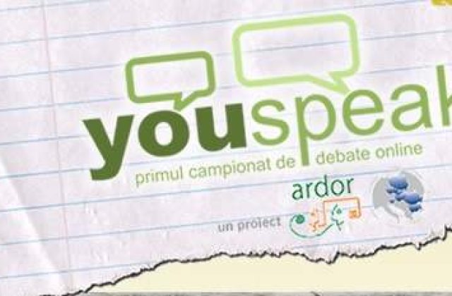 YouSpeak: Primul campionat national de dezbateri online