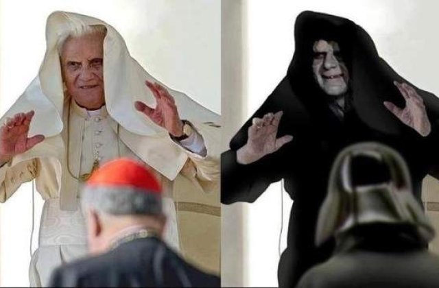 Cele mai amuzante imagini virale cu Papa Benedict al XVI-lea