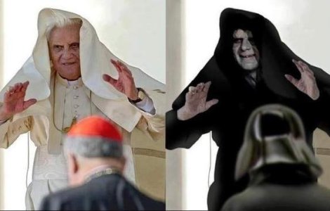  Top  Cele mai amuzante imagini virale cu Papa Benedict al XVI-lea