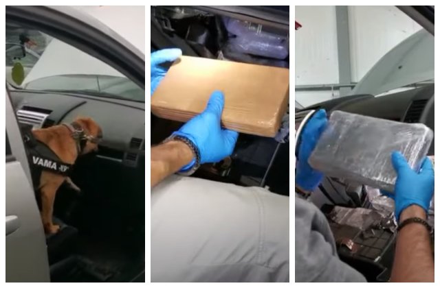 VIDEO Droguri în valoare de peste 1 milion de euro, găsite de polițiștii români la vamă