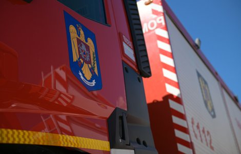 Un autocar cu 46 de pasageri a luat foc pe DN1, în Azuga