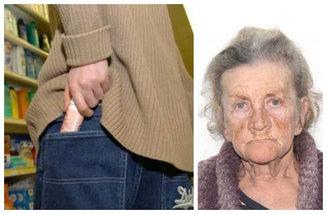 O femeie de 80 de ani, furturi în serie din magazine. E cea mai bătrână persoană urmărită general în România