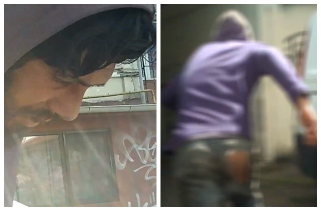 VIDEO Un bărbat care agresa femei pe stradă în Piatra Neamț a fost luat la bătaie de doi bărbați