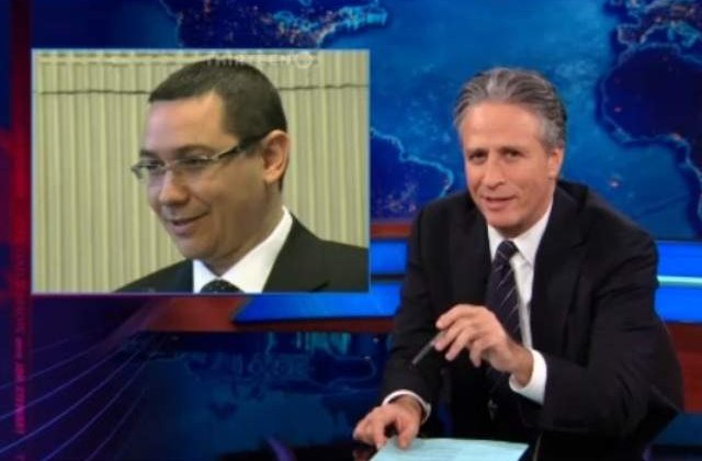 [VIDEO] Victor Ponta, subiect de glume in SUA, la emisiunea The Daily Show