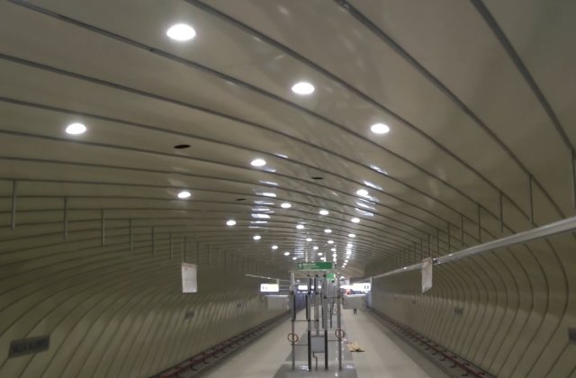 VIDEO Cum arată stația de metrou Valea Ialomiței de pe Magistrala 5 din Drumul Taberei