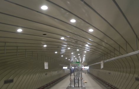 VIDEO Cum arată stația de metrou Valea Ialomiței de pe Magistrala 5 din Drumul Taberei