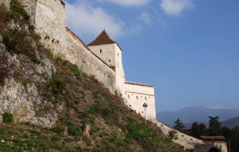 Un balcon al cetatii Rasnov s-a prabusit