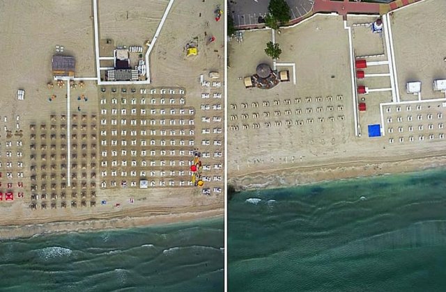 FOTO Plajele din Mamaia și Năvodari sunt monitorizare cu drona. Măsurile vor fi luate pe întreg litoralul