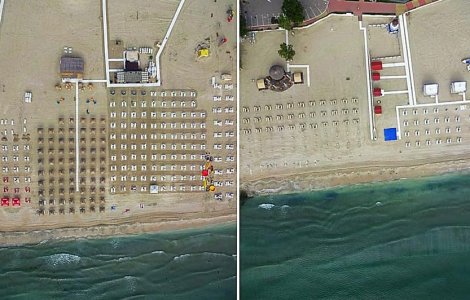 FOTO Plajele din Mamaia și Năvodari sunt monitorizare cu drona