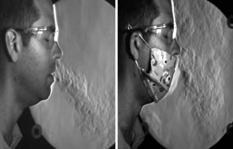 VIDEO Cât de eficiente sunt măștile împotriva COVID-19: demonstrație slow motion