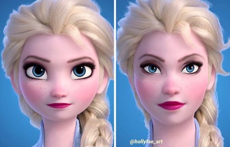 FOTO Cum ar arată prințesele Disney dacă ar avea trăsături realiste