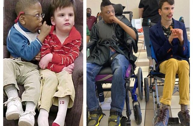 FOTO Au primit doar 2% șanse de supraviețuire, dar acești doi prieteni au demonstrat că sunt mai puternici decât au crezut medicii