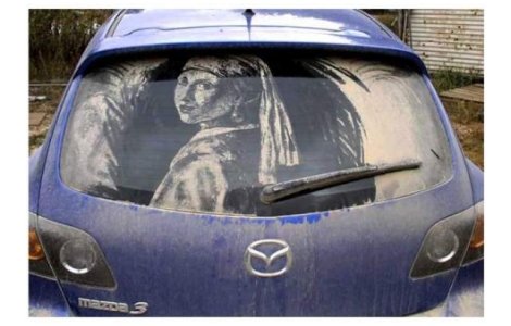 Desene pe masini murdare