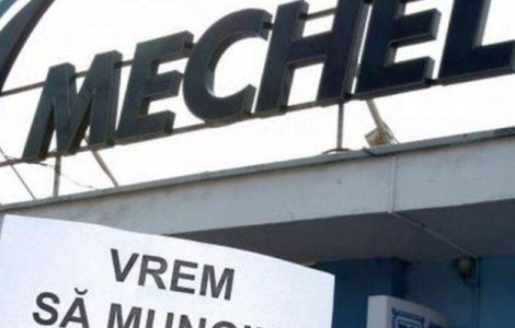 Protest al fostilor angajati Mechel la Cluj